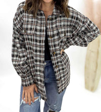 Mikarose - Autumn Maple Plaid Shacket