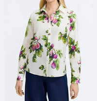Foxcroft - Hampton Long Sleeve Sweet Figs Shirt
