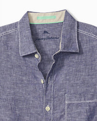 TOMMY BAHAMA Paradise Breezer Long Sleeve Shirt in island navy - men's shirt - view 4