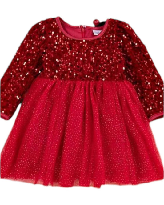 Kidscharm - Girl's Sequin Sparkly Tulle Dress