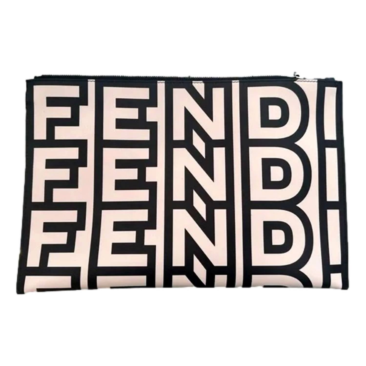 Fendi - Women's Roma Large Leather Clutch
