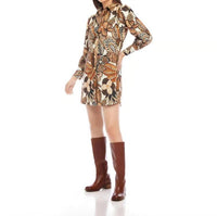 Karen Kane - Perry Print Blouson Sleeve Mini Shirtdress