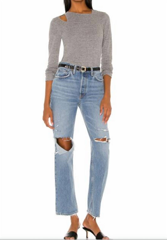 ASYMMETRIC LONG SLEEVE TOP