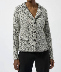 Joseph Ribkoff - Shawl Collar Button Closure Blazer