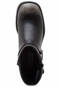 STEVE MADDEN Women's Brixton Bootie in distressed black - women's shoe - alternate view