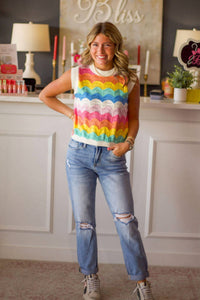 Sincerely Ours - Over The Rainbow Sweater Vest