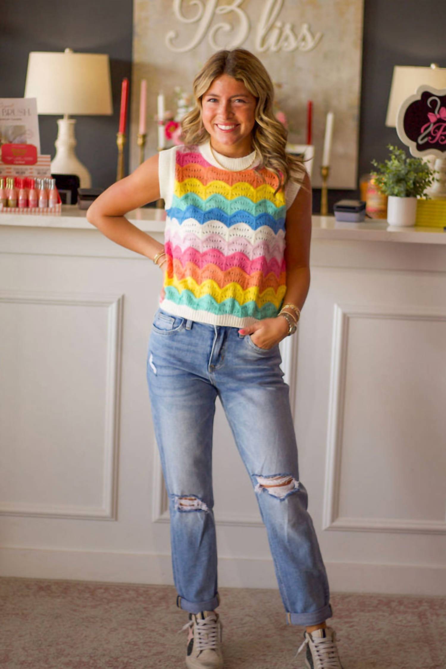 Sincerely Ours - Over The Rainbow Sweater Vest