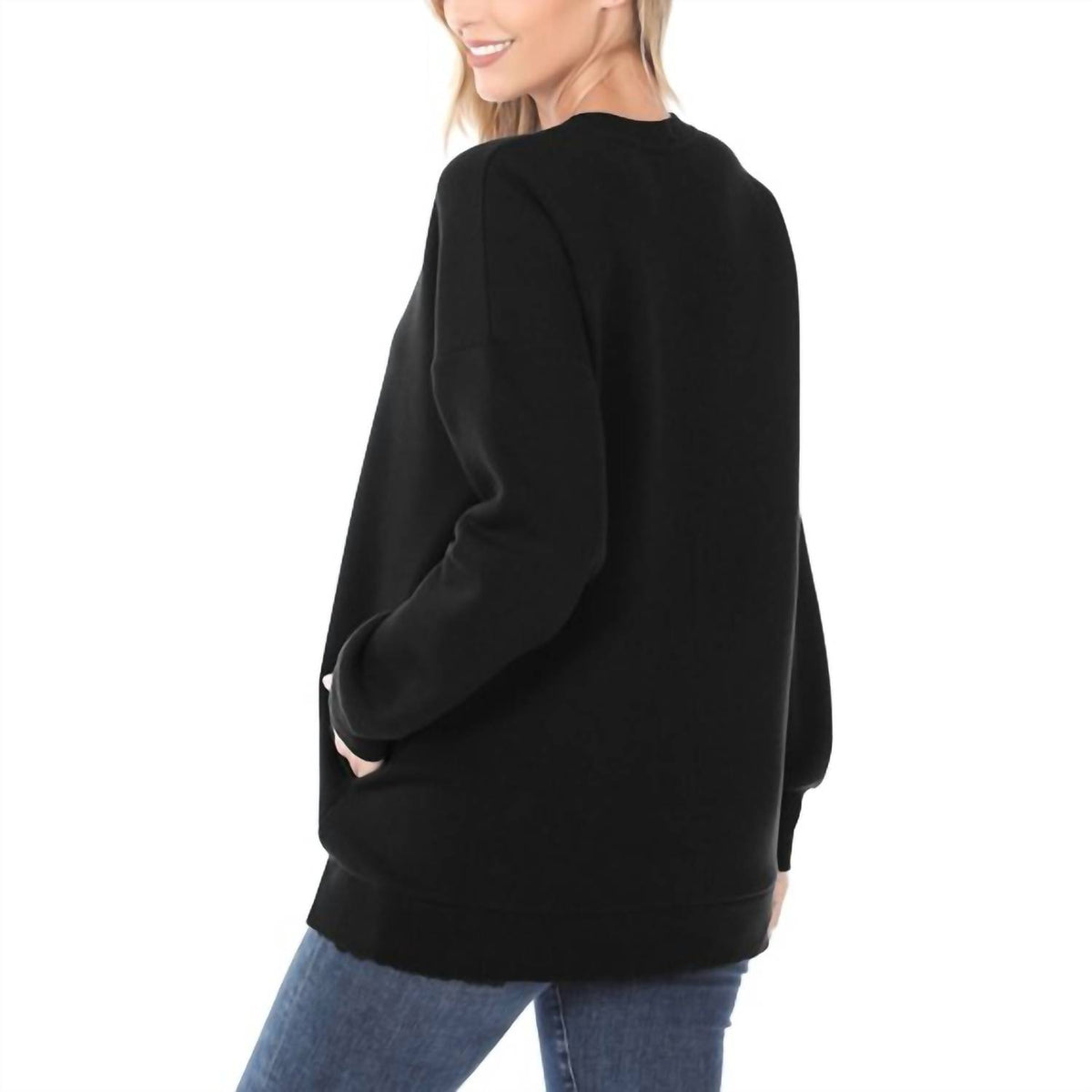 Zenana - Zuri Crew Neck Sweatshirt