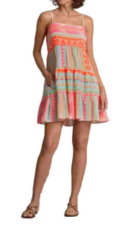 Elan - Spaghetti Straps Mini Dress
