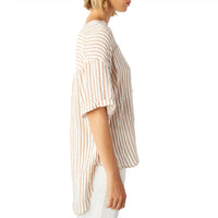 AMO Women's Antoinette Shirt in sepia natural - women's blouse - alternate view