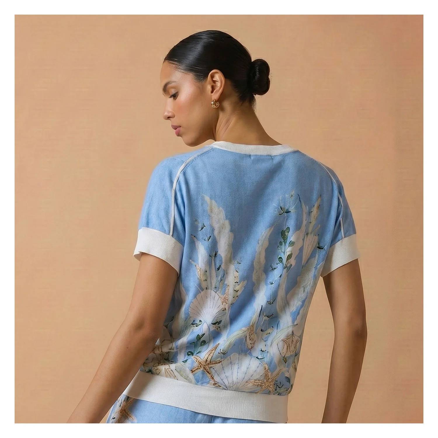 -Bl^Nk- - Aquarius Short Sleeve Top
