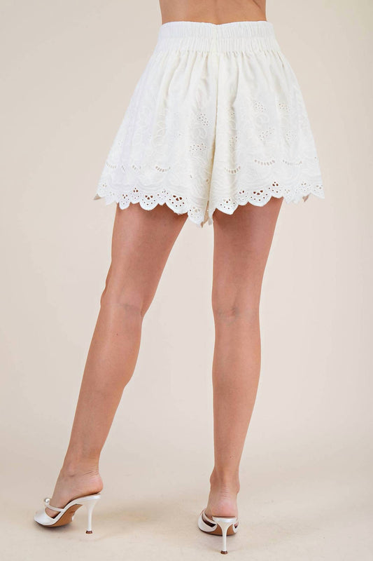 Glam - Rileigh Embroidered Shorts