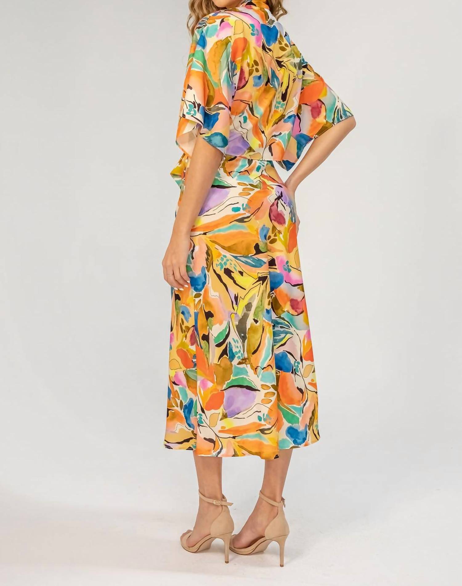 Lavender Brown - Adele Tie Front Top Shrug