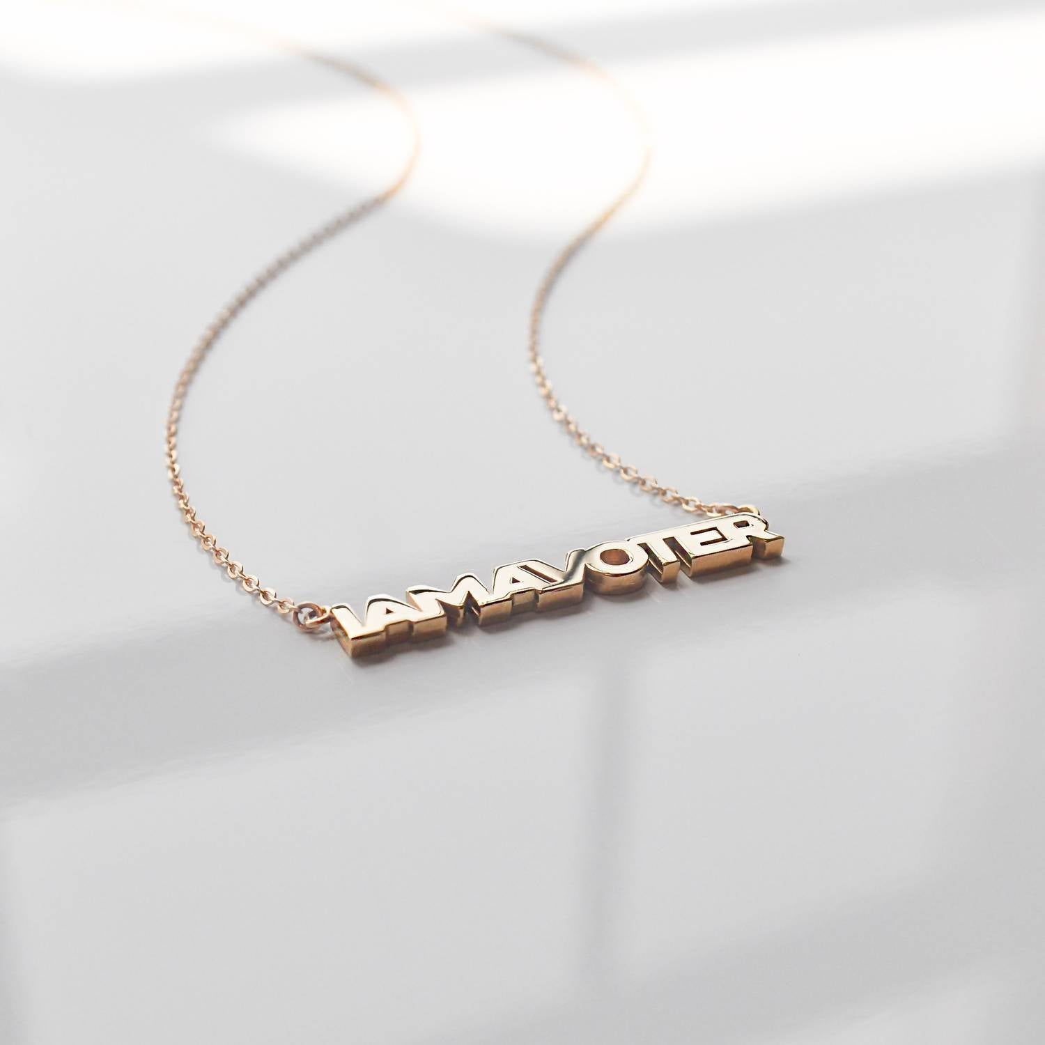 Thatch - Women's I Am A Voter Necklace