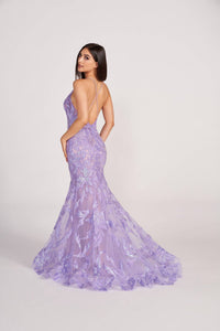 Ellie Wilde - Embroidered Trumpet Evening Dress