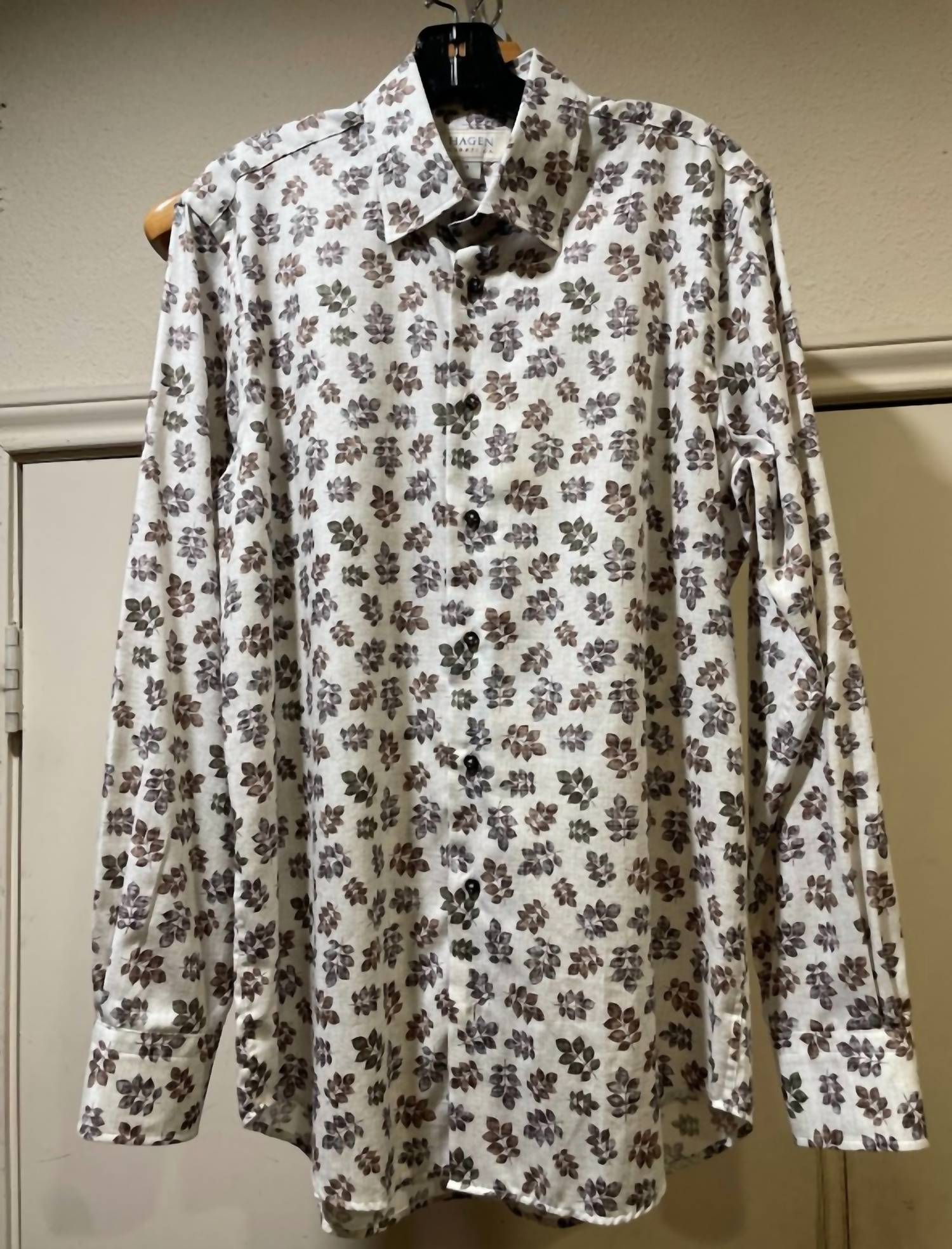 Hagen Carmel - Men's Printed Button Up Shirt