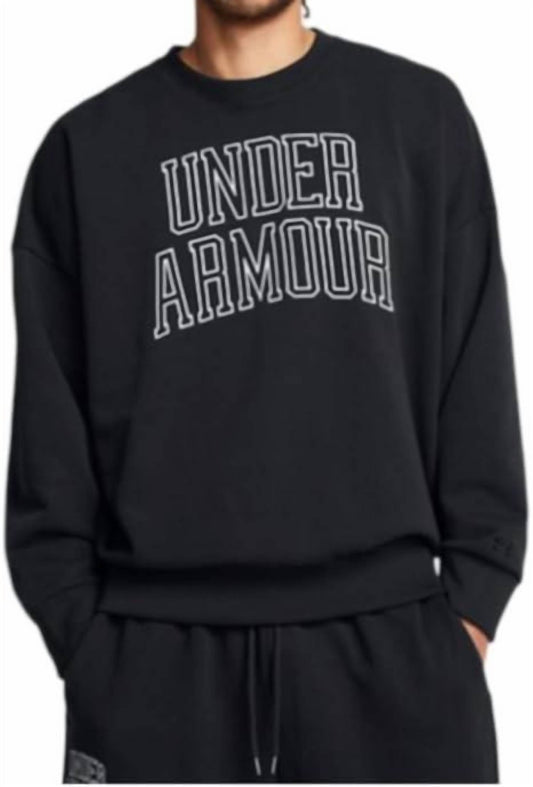 Under Armour - Men's Icon Heavyweight Terry Overized Crew Neck Sweatshirt