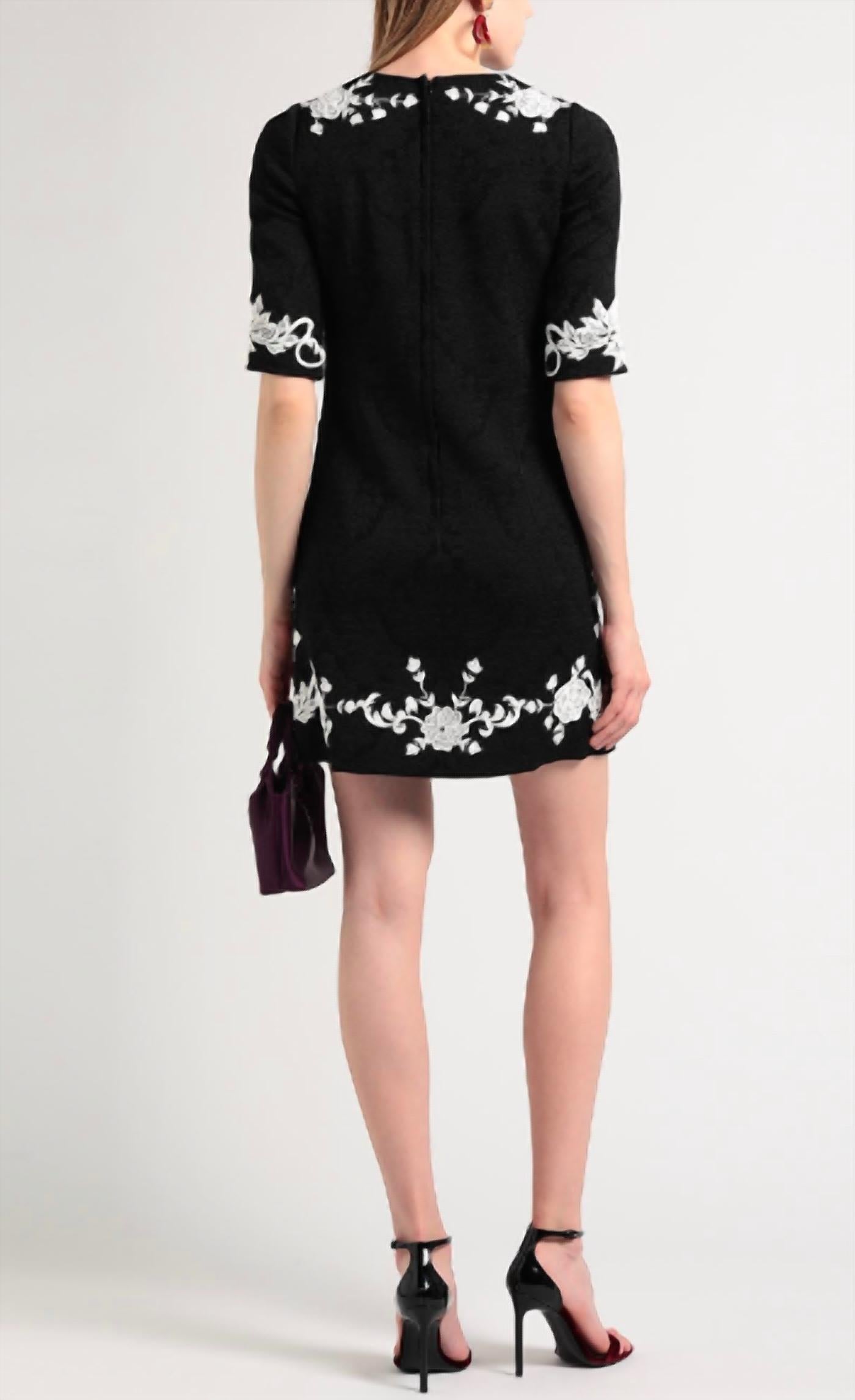Dolce & Gabbana - Women's Embroidered Floral Dress