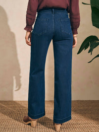 Faherty - Organic Cotton Denim Wide Leg Pant