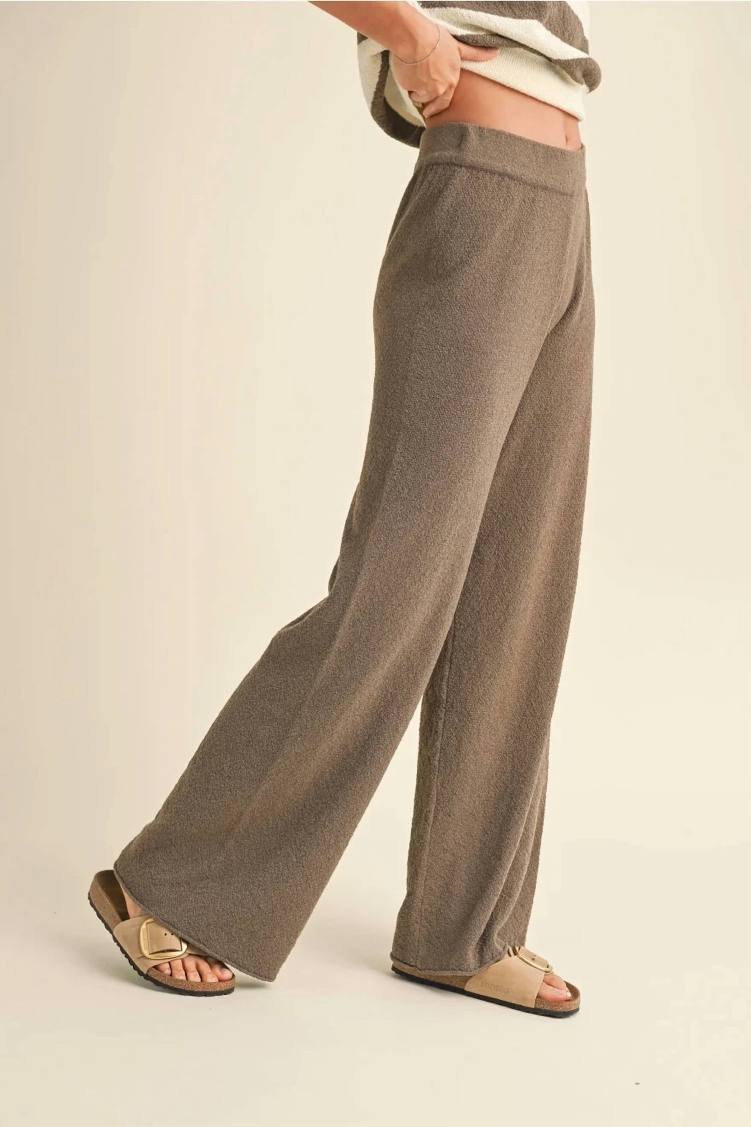 Miou Muse - Straight Leg Knitted Pants