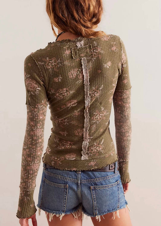 Free People - Clover Printed Thermal Top