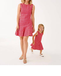 Lilly Pulitzer Enya Dress in cranberry red fiesta boucle - women's dress - view 4