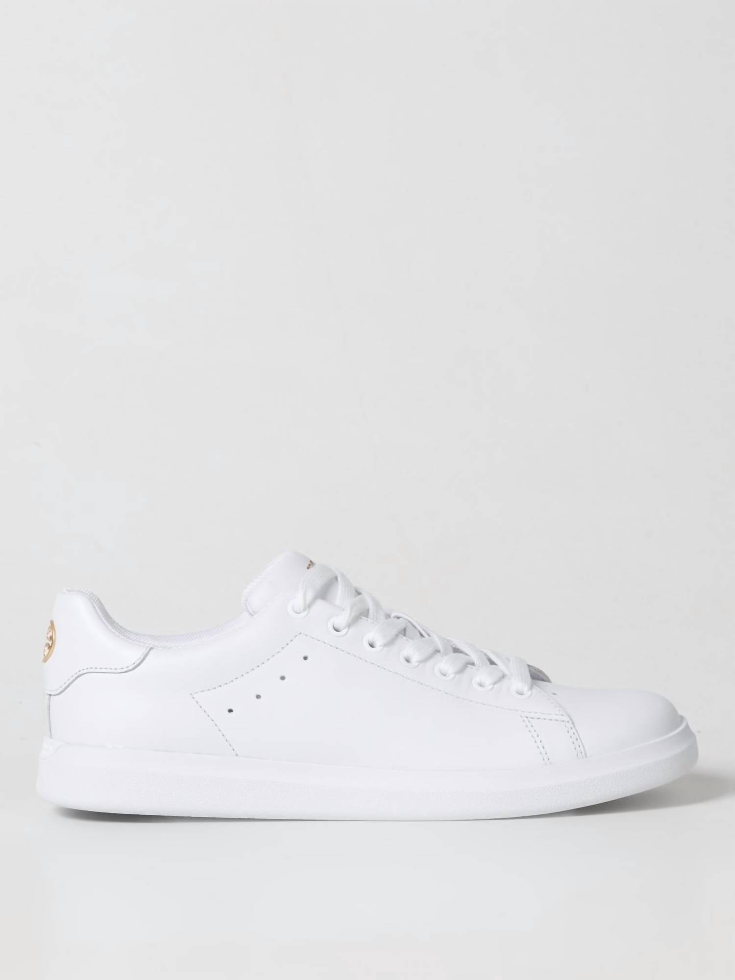 TORY BURCH Men's Howell Court Leather Sneakers in white - men's sneaker - detail view
