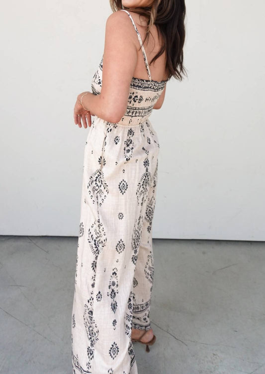 Klesis - Patterned Wide-leg Jumpsuit