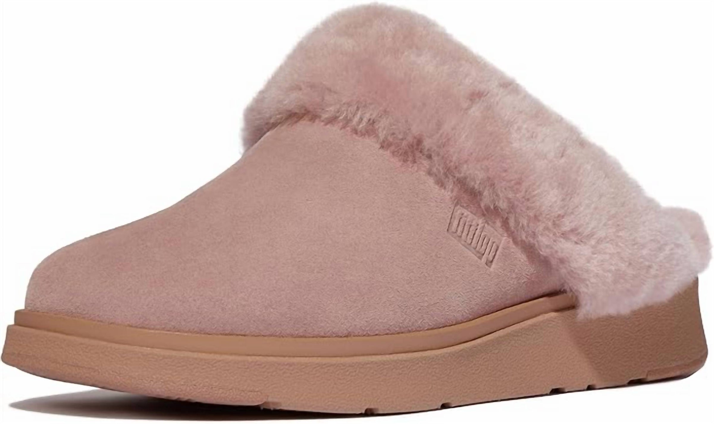 Fitflop - Women's Gen-ff Shearling-collar Suede Slippers