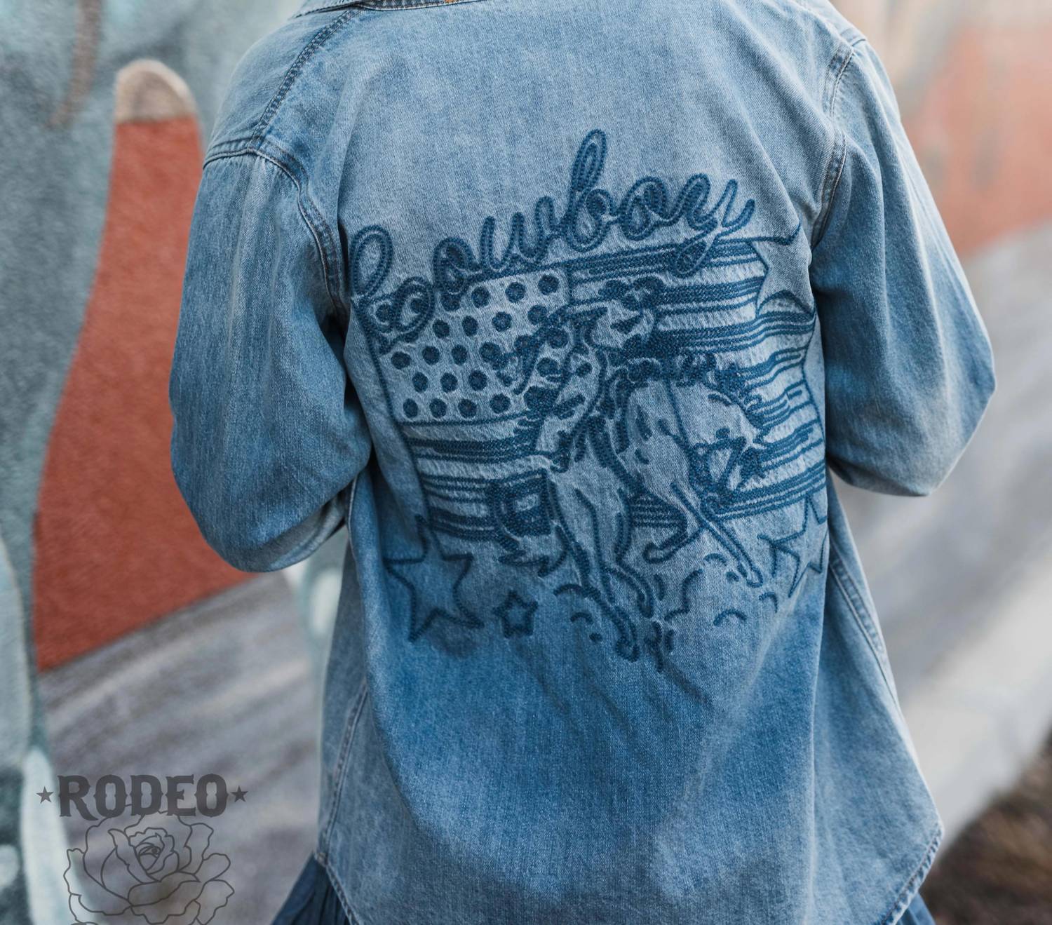 Rodeo Quincy - Patriotic Cowboy Button Up