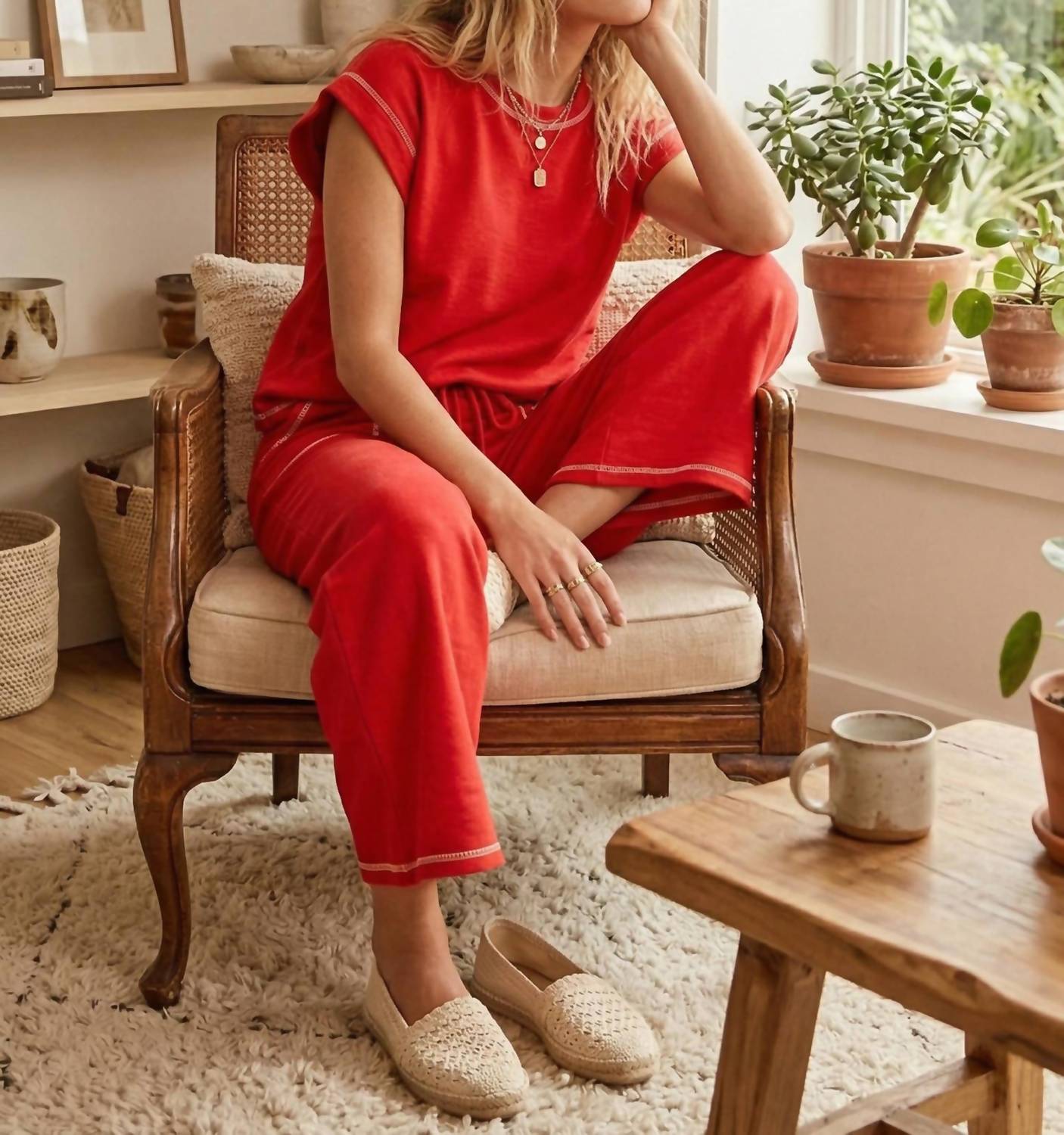 Sewn And Seen - Scuba Raw Edge Lounge Set