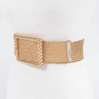 3Am By H&D Accessories - Women's Wide Square Buckle Belt - Plus