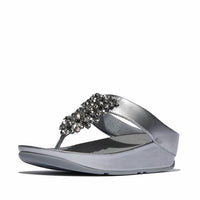 Fitflop - Women's Rumba Iridescent Beaded Toe-post Sandals