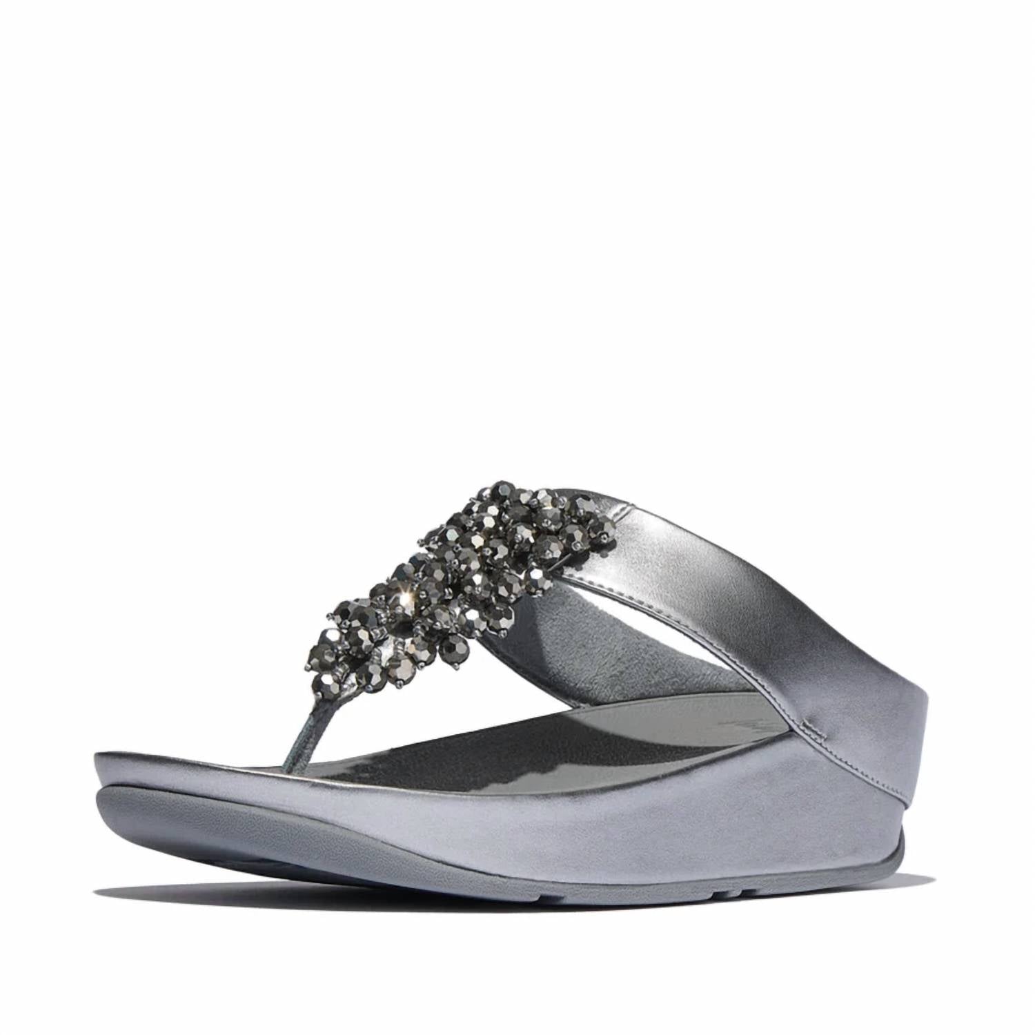 Fitflop - Women's Rumba Iridescent Beaded Toe-post Sandals