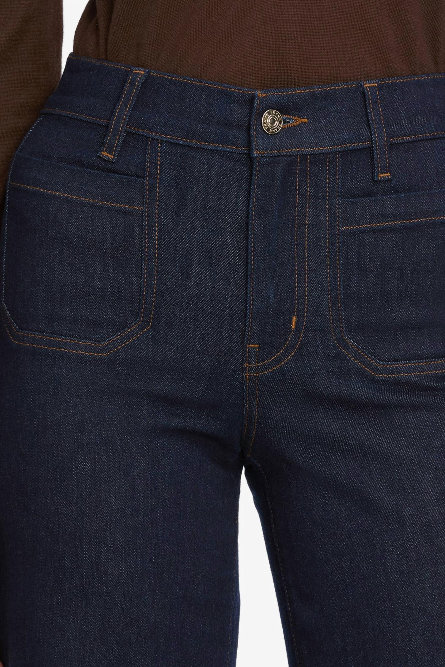 FRAME Le Slim Palazzo Modernist Jeans in rinse - women's jeans - view 4