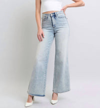 Judy Blue - High Waist Tummy Control Retro Wide Jeans