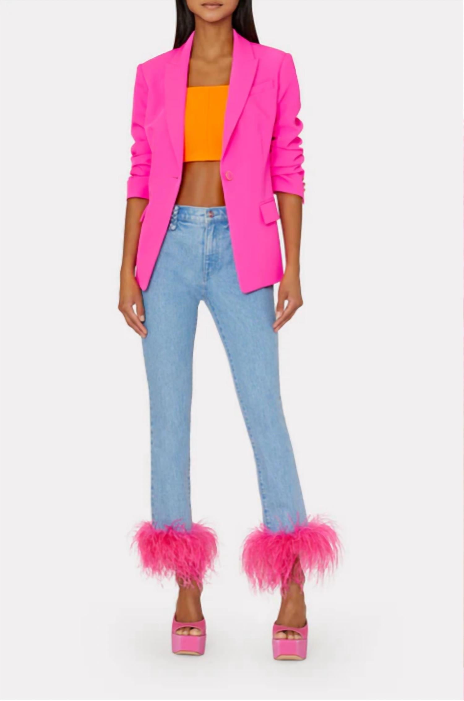 Milly - Skinny Gale Feather Jean
