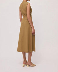 Ottod'Ame - Poplin Sleeveless Midi Dress