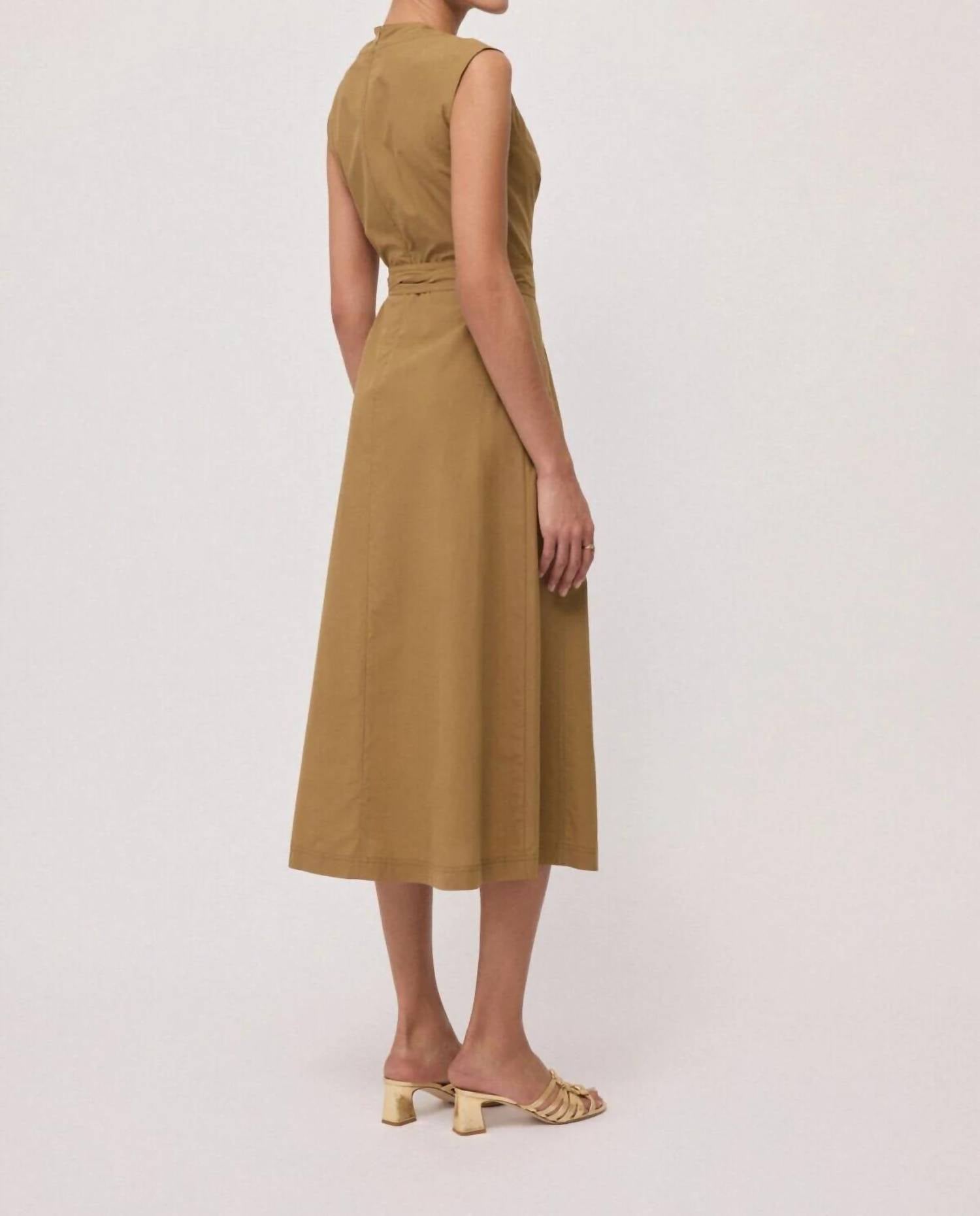 Ottod'Ame - Poplin Sleeveless Midi Dress