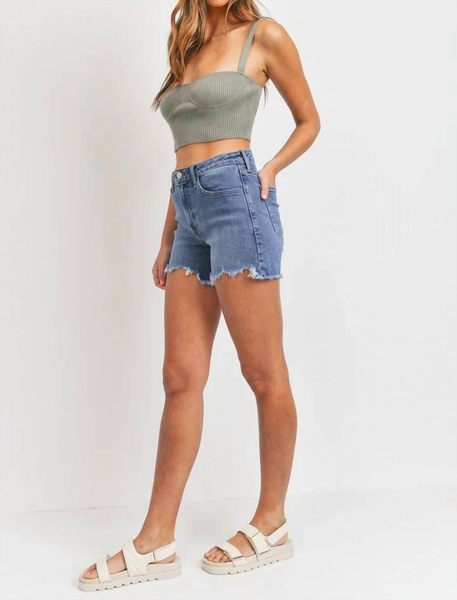 Just Black Denim - Tomboy High Rise Jean Short