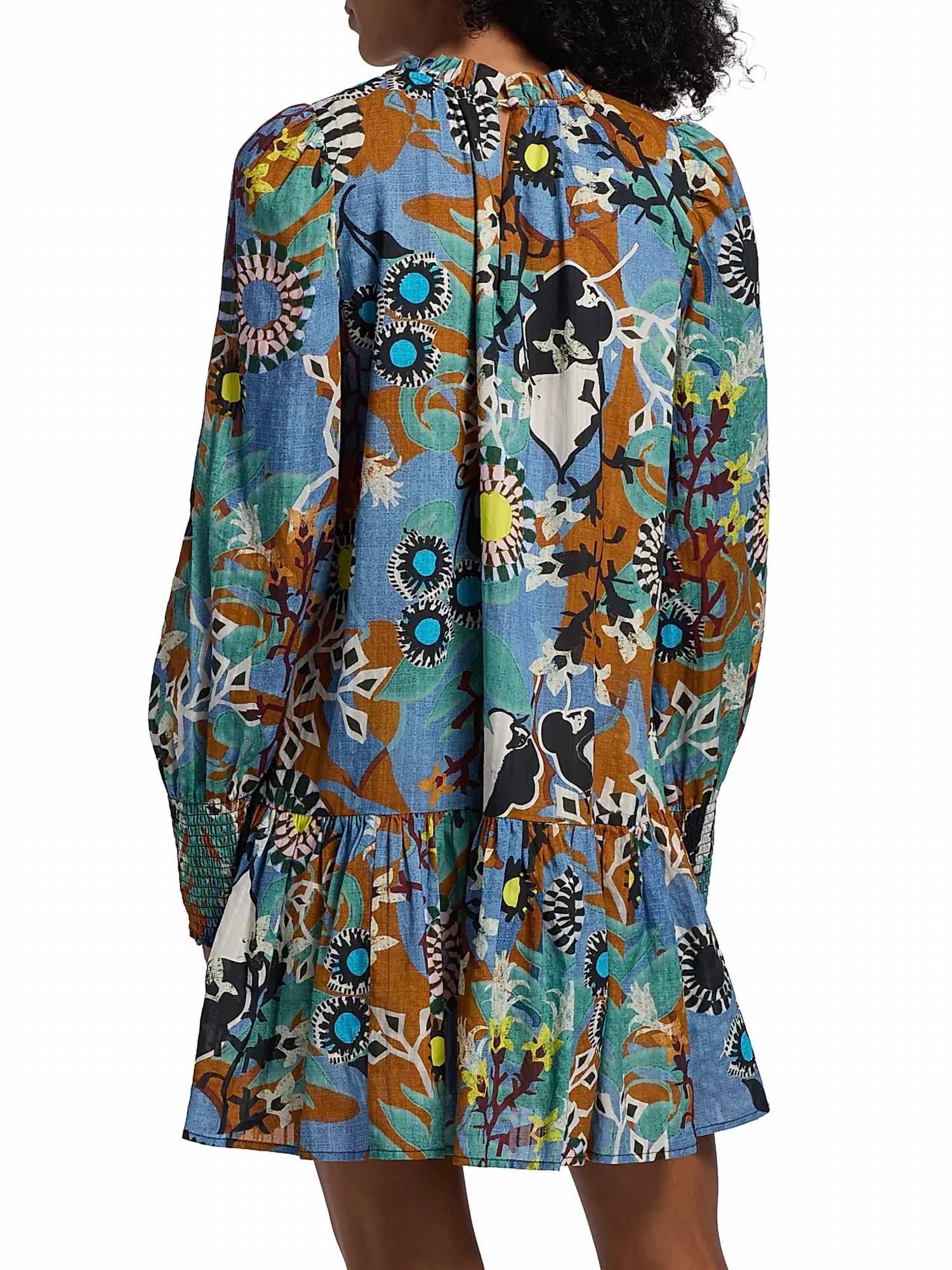 Marie Oliver Irena Floral Minidress in oasis - women's dress - view 4