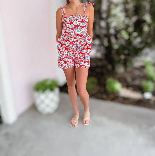 Entro - Women's Star Spangled Blooms Top