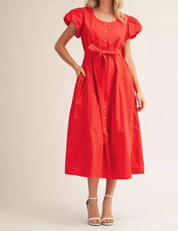Jodifl Part Of You Midi Dress in red - women's dress