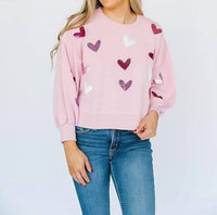 Mary Square - Millie Hearts Sweatshirt