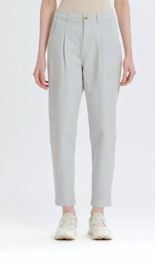 Something Navy - Leighton Pleated Denim Pants