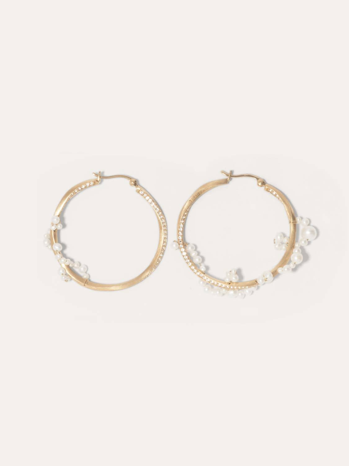 Completedworks - Women's Blast Off Pearl And White Topaz Vermeil Earrings