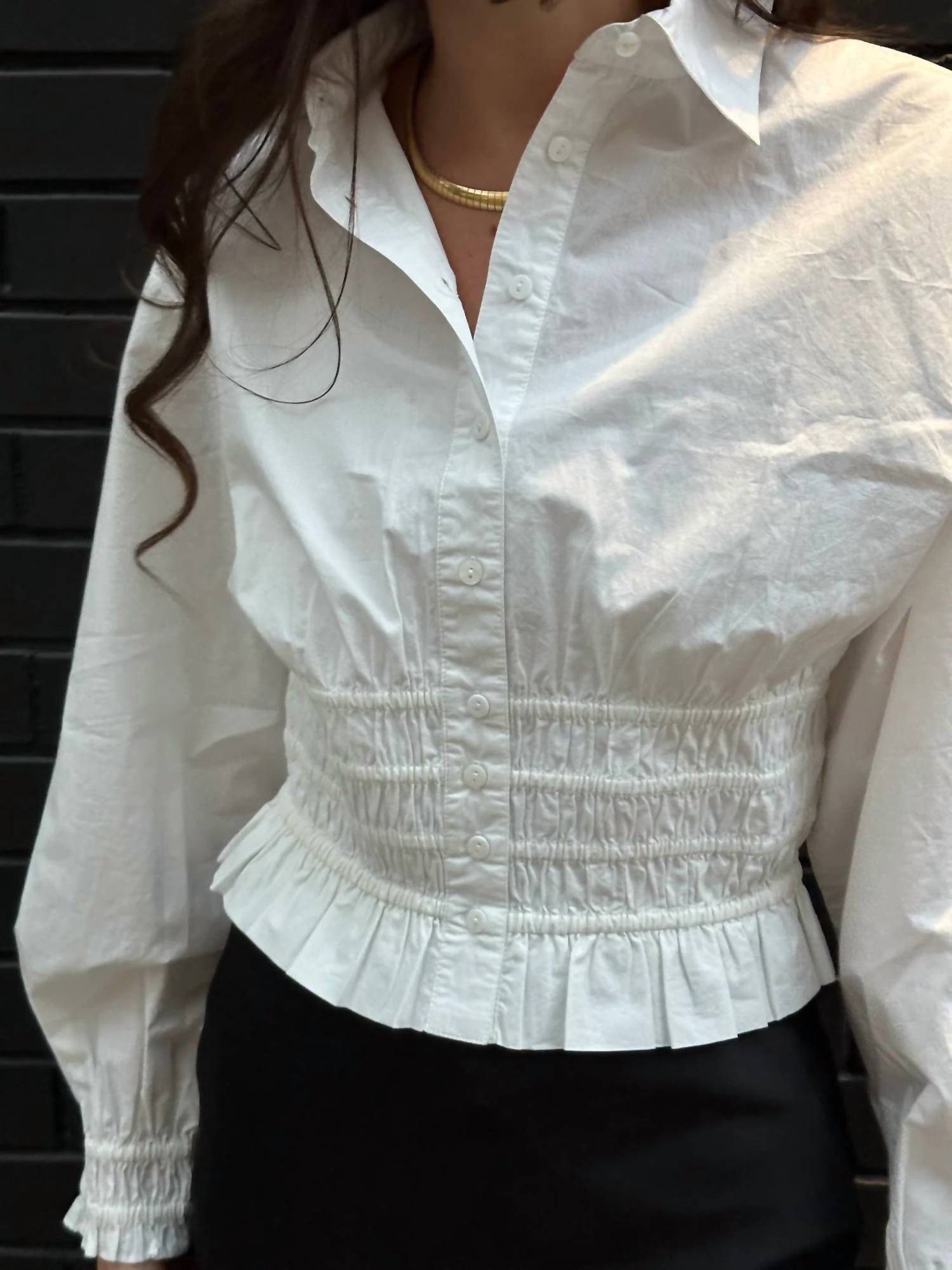 Love The Label - Rolo Button Down Top