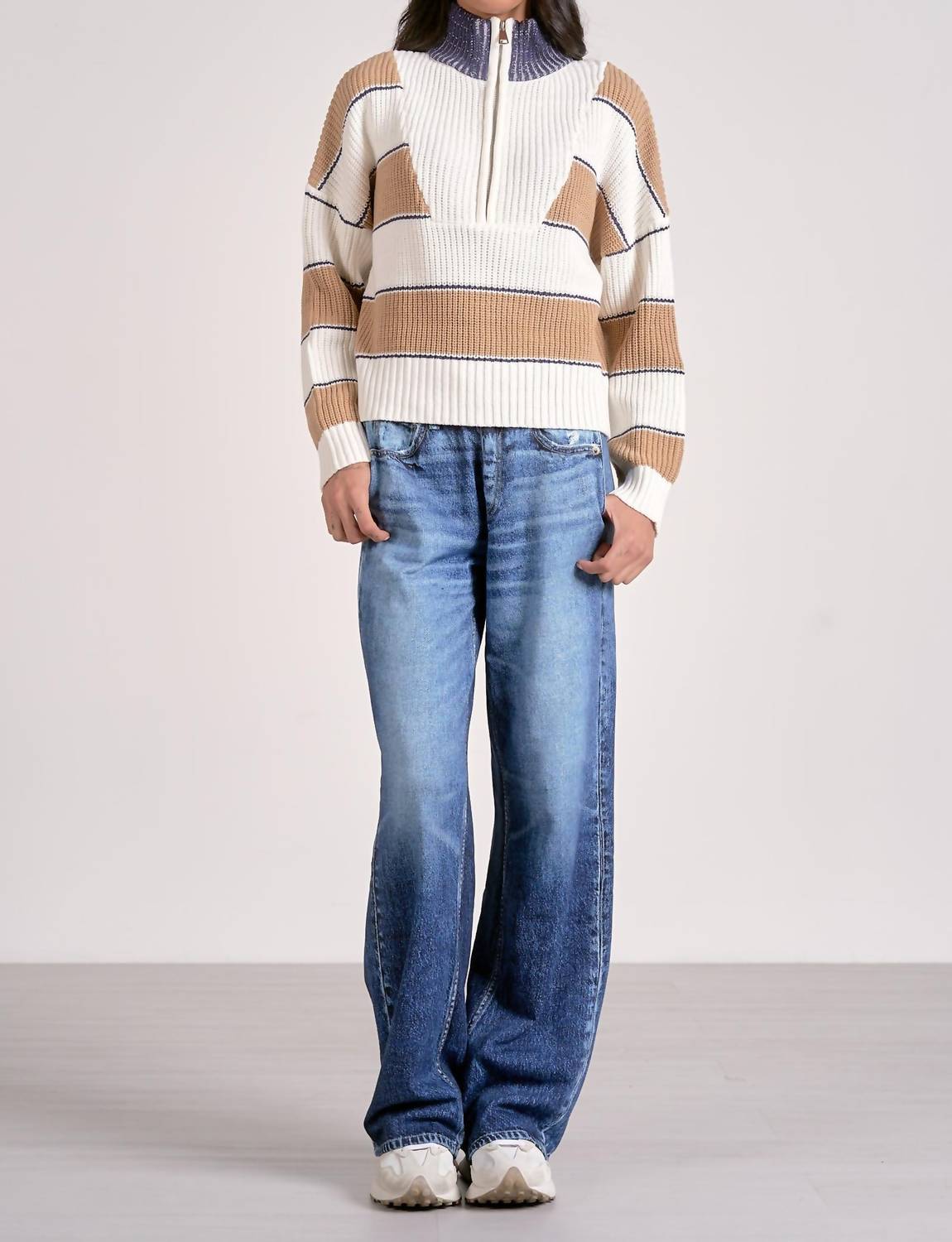 Elan - Hampton Quarter Zip Sweater