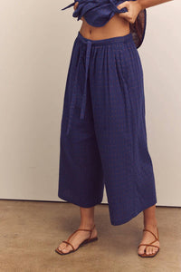 Amente - Drawstring Wide Leg Pants