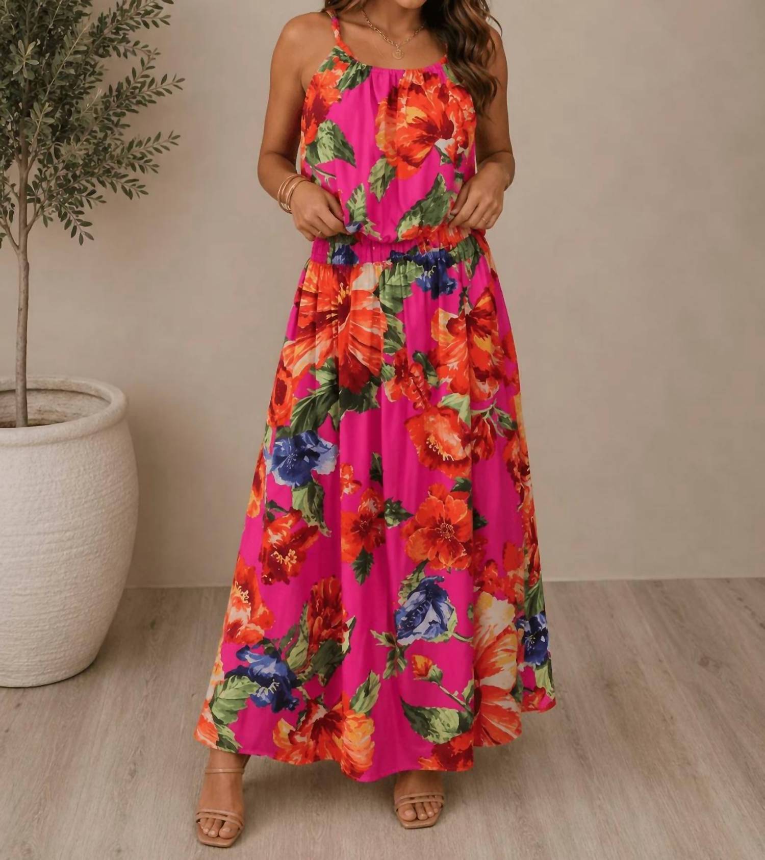 Skies Are Blue - Island Bloom Maxi Skirt